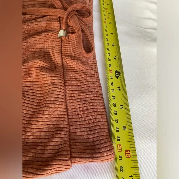 Zara Rust Wide-Leg Pants - Picture 9 of 10